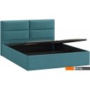 Кровати Трия Глосс универсальный тип 1 с ПМ 160x200 (микровелюр Wellmart Indigo)