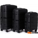 Чемоданы, сумки-тележки Pride PP9802 (M, черный)