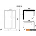 Душевые кабины Niagara Promo P100/80/26L/MT 100x80x215