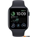 Умные часы и браслеты Apple Watch SE 2 44 мм (алюминиевый корпус, полуночный/полуночный, спортивный силиконовый ремешок S/M)