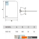 Шторки и карнизы для ванн и поддонов WeltWasser WW 100D1-80
