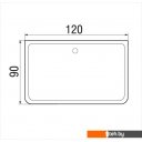 Душевые поддоны River Wemor 120/90/24 S