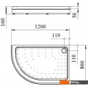 Душевые поддоны Radomir 120x80 1-11-0-1-0-008