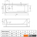 Ванны Alba Spa Gamma 170x70 (с ножками)