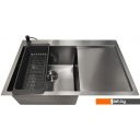 Кухонные мойки Stellar Decor S6550NB-L-D (нано черный)