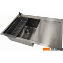 Кухонные мойки Stellar Decor S6550NB-L-D (нано черный)