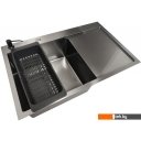 Кухонные мойки Stellar Decor S6550NB-L-D (нано черный)