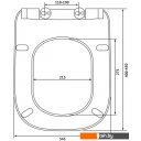 Сиденья и крышки для унитазов и биде Berges Wasserhaus Gap Slim So 013003 (с микролифтом)