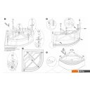 Душевые поддоны Метакам Classic V 80x80 АПS_013320 (закругленный)