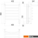 Полотенцесушители TERMINUS Классик П6 400x650 с полкой нп электро (хром) Полотенцесушители TERMINUS Классик П6 400x650 с полкой нп электро (хром)