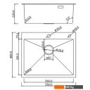 Кухонные мойки Roxen Simple 560220-55B PVD графит (с коландером и дозатором)