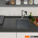 Кухонные мойки Roxen Vespa 560230-70RB PVD графит (с коландером и дозатором)