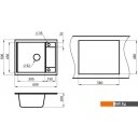 Кухонные мойки Granula GR-6002 (черный)