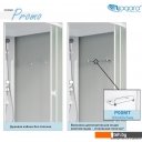 Душевые кабины Niagara Promo P90/40/MT/BK 90x90x195