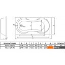 Ванны Alba Spa Miami 150x70 (с ножками и экраном)