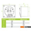 Вытяжная и приточная вентиляция airRoxy dRim 100TS-C159