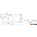 Умывальники Ceramica Nova Element L CN7014