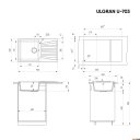 Кухонные мойки Ulgran U-703 (328 бежевый)