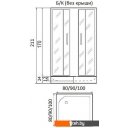 Душевые кабины River Morava XL 100/80/24 МТ (без поддона)