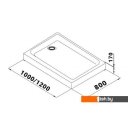 Душевые кабины Triton Вента Блэк А1 100х80 (прозрачное стекло)