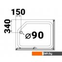 Душевые кабины Triton Вента Блэк А1 100х80 (прозрачное стекло)
