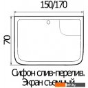 Ванны Wemor 170/70/55 S