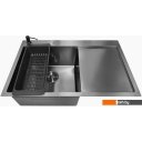 Кухонные мойки Stellar Decor S7850NB-L-D (нано черный)