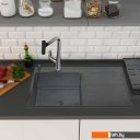 Кухонные мойки Roxen Vespa 560230-70LB PVD графит (с коландером и дозатором)