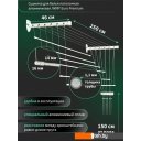 Сушилки для белья Comfort Alumin Euro Premium потолочная 6 прутьев 250 см Лифт (алюминий/белый)