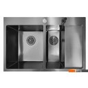 Кухонные мойки Stellar Decor S7850NB-2L-D (нано черный) Кухонные мойки Stellar Decor S7850NB-2L-D (нано черный)