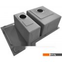 Кухонные мойки Stellar Decor S7850NB-2L-D (нано черный)