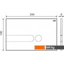 Клавиши и системы смыва OLI Iplate 670005 (черный soft-touch)