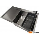 Кухонные мойки Stellar Decor S6550NB-R-D (нано черный)