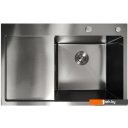 Кухонные мойки Stellar Decor S6550NB-R-D (нано черный)