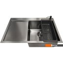 Кухонные мойки Stellar Decor S6550NB-R-D (нано черный)