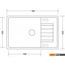 Кухонные мойки Zorg Dello 78 (черный оникс)