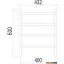 Полотенцесушители Granula Виста 40x60 D32 (кнопка)