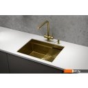 Кухонные мойки Granula GR-6045U (золото сатин)