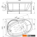 Ванны Vannesa Монти 150x105R 2-78-0-2-1-213
