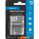 USB Flash Maxvi MR 64GB (серебристый)