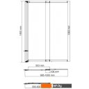 Шторки и карнизы для ванн и поддонов Wasserkraft Dill 61S02-100 WasserSchutz