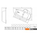 Ванны Alba Spa Katrina 170x110 R (с ножками)