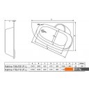 Ванны Alba Spa Katrina 170x110 R (с ножками)