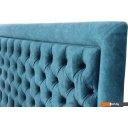 Кровати Krones Афина 160 (велюр темно-бирюзовый)