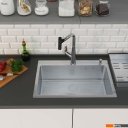 Кухонные мойки Roxen Simple 560220-70 сатин (с коландером и дозатором)