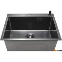 Кухонные мойки Stellar Decor S6550NB-D (нано черный) Кухонные мойки Stellar Decor S6550NB-D (нано черный)