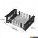 Кухонные мойки Stellar Decor S6550NB-D (нано черный)