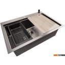 Кухонные мойки Stellar S6050NB-A (нано черный, c доской)