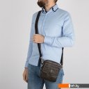 Женские и мужские сумки Poshete 196-1461-6-DBW (коричневый)