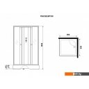 Душевые кабины Niagara Promo P90/26Q/MT/BK 90x90x195